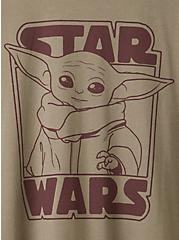 Plus Size Classic Fit Ringer Tee - Star Wars The Child Olive, DEEP DEPTHS, alternate