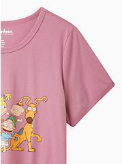 Classic Fit Ringer Tee - Rugrats Purple, ORCHID, alternate