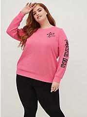 Sweatshirt - Cozy Fleece Grateful Dead Bear Pink, PINK, alternate