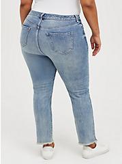 Plus Size High-Rise Straight Jean - Premium Classic Denim Light Wash, LAUREL CANYON, alternate