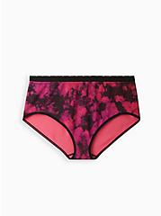 Plus Size Seamless Brief Panty - Tie Dye Pink, TIGER DYE, hi-res