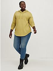Plus Size Relaxed Fit Hoodie - Ultra Soft Fleece Golden Yellow, YELLOW, alternate