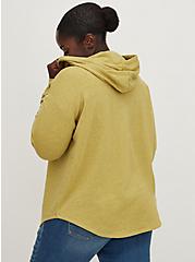Plus Size Relaxed Fit Hoodie - Ultra Soft Fleece Golden Yellow, YELLOW, alternate