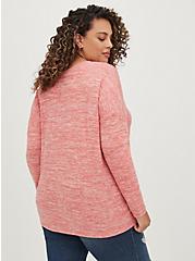 Plus Size Drop Shoulder Relaxed Tee - Super Soft Plush Cranberry, RED, alternate