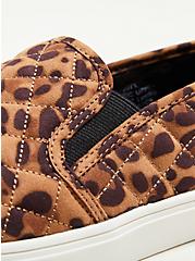 Plus Size Slip-On Sneaker - Faux Suede Leopard (WW), LEOPARD, alternate