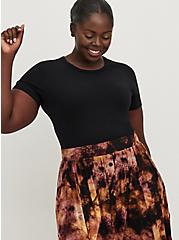 Plus Size Midi Skirt - Super Soft Multi Tie Dye , TIE DYE, alternate