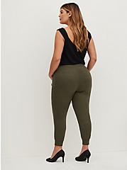 Relaxed Fit Jogger - Lightweight Ponte Heathered Green, GREEN HEATHER, alternate
