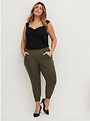 Relaxed Fit Jogger - Lightweight Ponte Heathered Green, GREEN HEATHER, hi-res