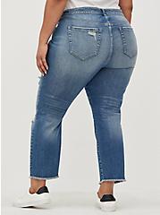 Plus Size High-Rise Straight Jean - Classic Denim Medium Wash, THE PLOT THICKENS, alternate