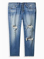 Plus Size High-Rise Straight Jean - Classic Denim Medium Wash, THE PLOT THICKENS, hi-res