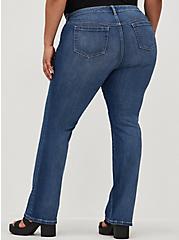 Plus Size Mid Rise Slim Boot Jean - Vintage Stretch Medium Wash, GET A LIFE, alternate