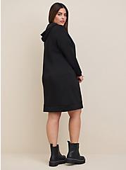 Plus Size Hoodie Dress - Cupro Black, DEEP BLACK, alternate
