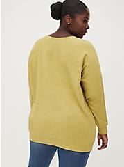 Raglan Sweatshirt - Ultra Soft Fleece Don't Care Olive, OLIVE, alternate