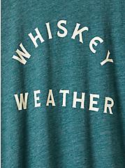 Plus Size Classic Fit Raglan Tee - Triblend Jersey Whiskey Weather Green, BOTANICAL GARDEN, alternate