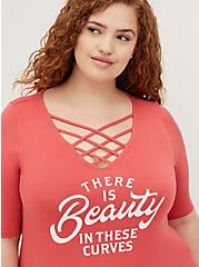 Plus Size Favorite Tunic - Super Soft Beauty Red, CRANBERRY, alternate