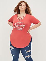 Plus Size Favorite Tunic - Super Soft Beauty Red, CRANBERRY, hi-res
