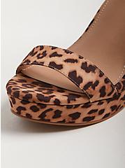 Plus Size Platform Tapered Heel Shoe - Faux Suede Leopard (WW), LEOPARD, alternate