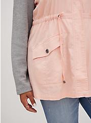 Plus Size Anorak - Twill & Super Soft Plush Pink, IMPATIENS PINK KH, alternate