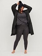 Plus Size Sleep Legging - Super Soft Plush Heather Grey, , hi-res