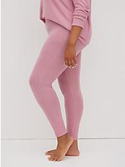 Plus Size Sleep Legging - Super Soft Plush Pink, PINK, alternate