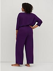 Plus Size Wide Leg Sleep Pant - Super Soft Plush by Torrid™️ Purple, PURPLE, alternate
