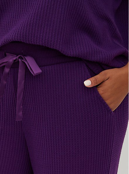 Wide Leg Sleep Pant - Super Soft Plush by Torrid™️ Purple, PURPLE, alternate