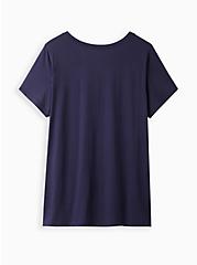 Plus Size Everyday Tee - Signature Jersey Navy Too Young, PEACOAT, alternate