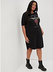 Plus Size T-Shirt Dress - Jersey Bon Jovi Black, BLACK, hi-res