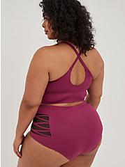 Plus Size Wire Free Swim Top - Berry with 360° Back Smoothing™, RASPBERRY RADIANCE-PINK, alternate