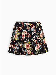Plus Size Skater Swim Skirt with Short Underneath - Floral, DARLENE FLORAL, hi-res