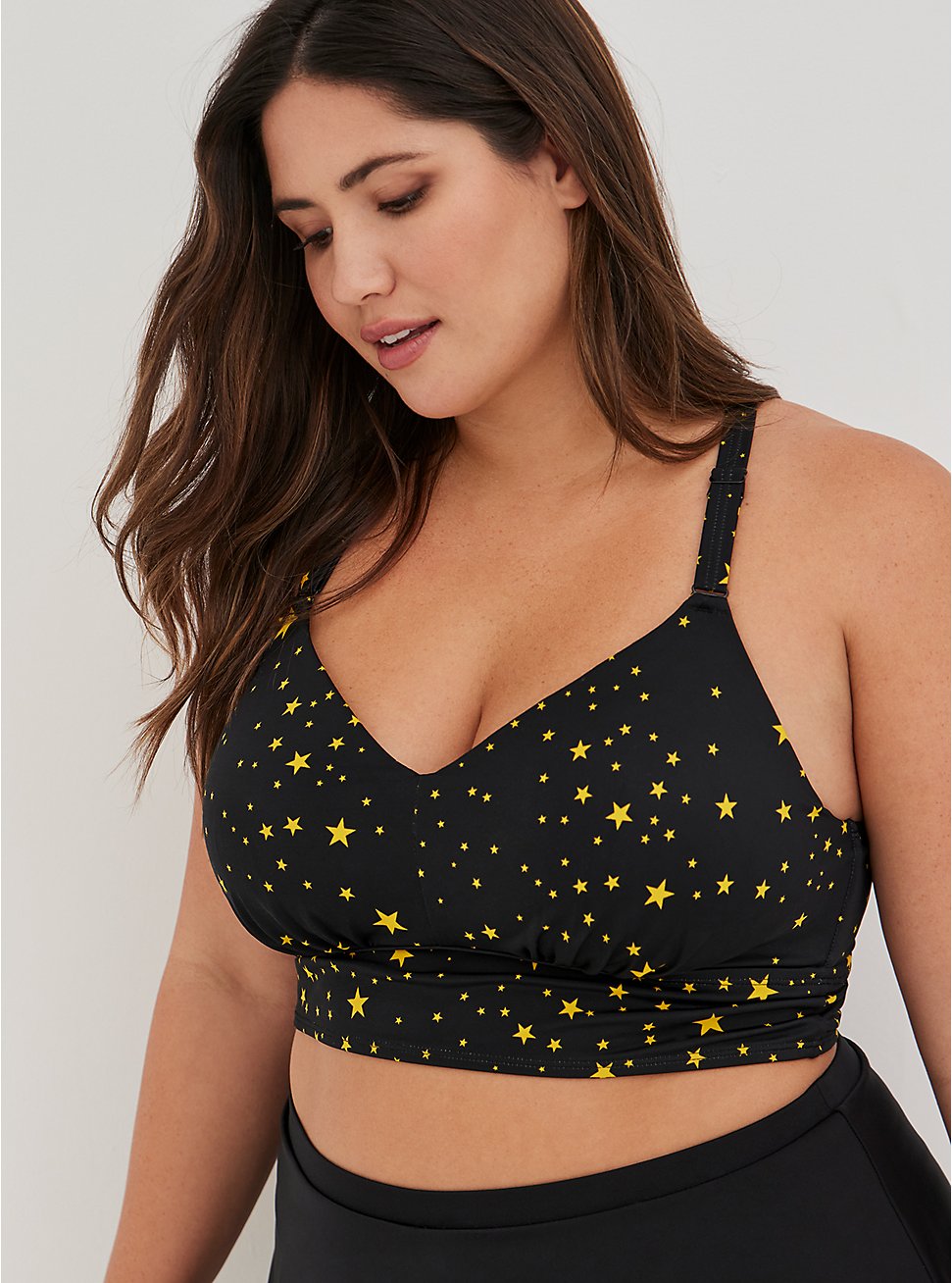 Wire Free Swim Top - Star Print with 360° Back Smoothing™, STAR CLUSTERS, hi-res