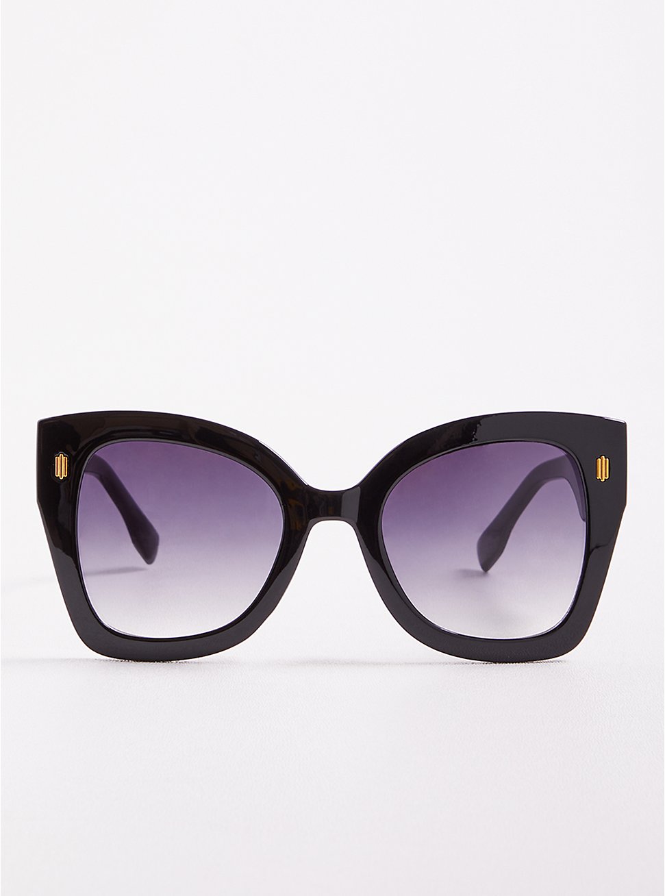 Cateye Sunglasses - Black with Smoke Lense, , hi-res