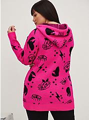 LoveSick Drop Shoulder Relaxed Sweater - Drama Free Toss Pink, PINK, alternate