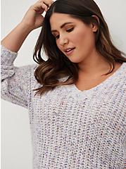 Plus Size Pullover Sweater - Multi, MULTI, alternate