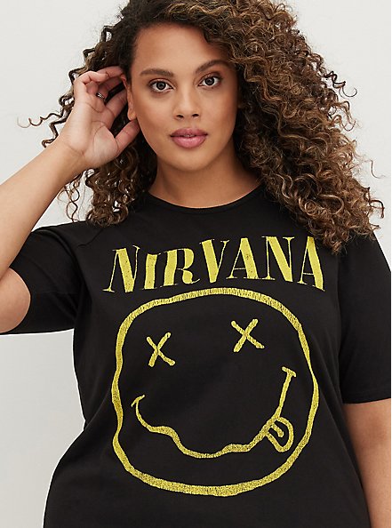 Favorite T-Shirt Dress - Super Soft Nirvana Black, BLACK, alternate