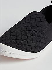 Plus Size Slip-On Sneaker - Knit Black (WW), BLACK, alternate