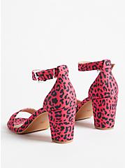 Block Heel Shoe - Leopard Hot Pink (WW), PINK, alternate