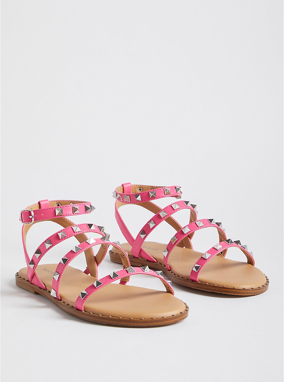 Studded Gladiator Sandal - Tonal Pink (WW), PINK, hi-res