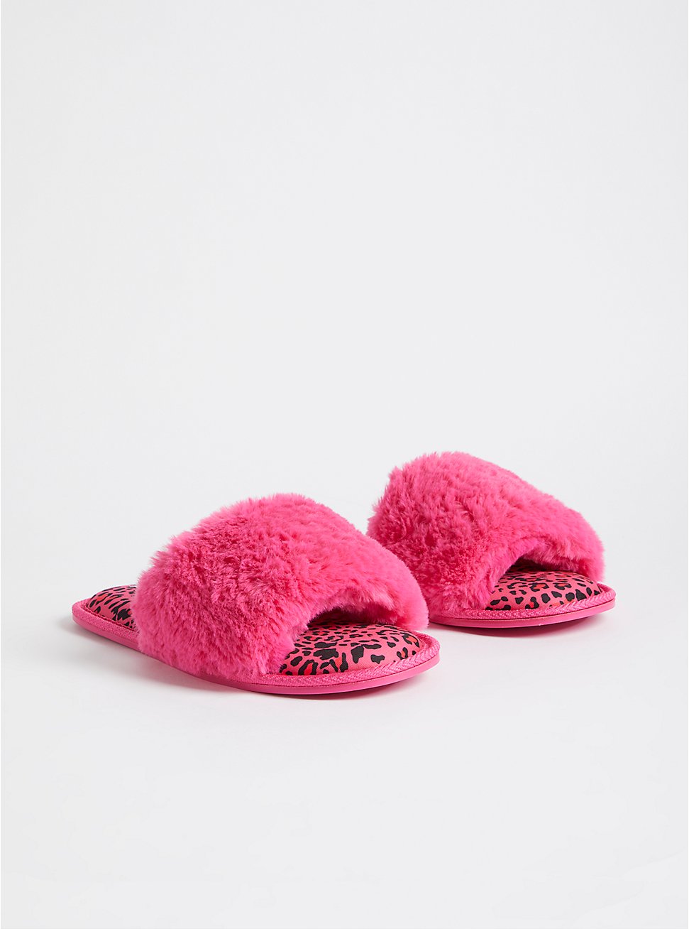 Fur Band Slipper - Leopard Pink (WW), LEOPARD, hi-res