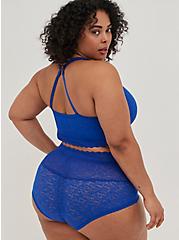 Plus Size Brief Panty - 4-Way Stretch Lace Blue, SURF THE WEB (19-3952TCX), alternate