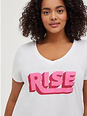 Breast Cancer Awareness Girlfriend Tee – Signature Jersey Rise White, BRIGHT WHITE, alternate