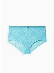 Plus Size Brief Panty - Lace Sea Blue, SEA JET BLUE, hi-res