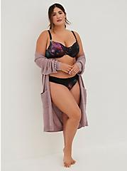 Plus Size XO Push-Up Plunge - Galaxy Black with 360° Back Smoothing™, BRIGHT GALAXY NEON, alternate