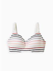Plus Size Lightly Lined Everyday Wire Free - Stripes White with 360° Back Smoothing™, PERFECT STRIPE, hi-res