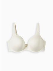 Plus Size Front Closure Lightly Lined T-Shirt Bra - Microfiber White with 360° Back Smoothing™, CLOUD DANCER, hi-res