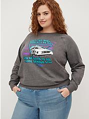 Plus Size Sweatshirt - Universal Back To The Future, MEDIUM HEATHER GREY, hi-res