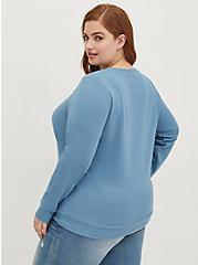 Sweatshirt - Cozy Fleece Beverly Hills Blue , BLUE, alternate