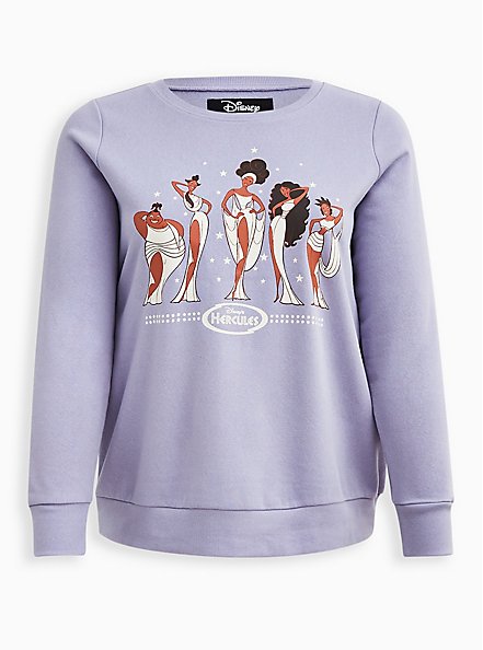 Sweatshirt - Cozy Fleece Hercules Muse Purple, LILAC, hi-res