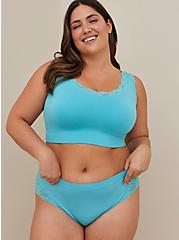 Plus Size Hipster Panty - Seamless Flirt Sea Blue, SEA JET BLUE, hi-res