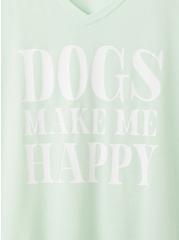 Plus Size Girlfriend Tee - Signature Jersey Dogs Happy Jade, MINT, alternate